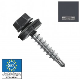 RAL 7024 Trapezblechschrauben 4,8 mm x 28,0 mm (250x)