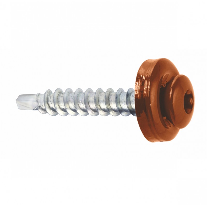 RAL 8004 TX-Trapezblechschrauben 4,8 mm x 35,0 mm (250x)