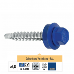 RAL 5010 WFD Trapezblechschrauben 4,8 mm x 35,0 mm (250x)