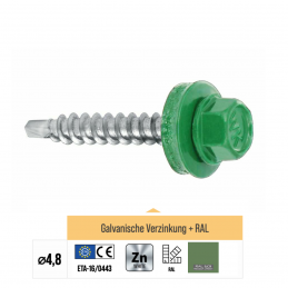 RAL 6011 WFD Trapezblechschrauben 4,8 mm x 35,0 mm (250x)