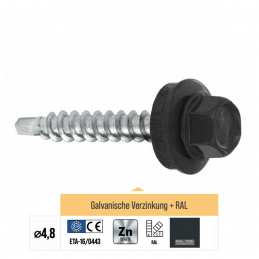 RAL 7016 WFD Trapezblechschrauben 4,8 mm x 55,0 mm (200x)