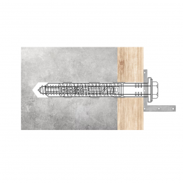Ø10 x 160mm Sechskantkopfscharube mit Nylondübel und TX-Antrieb.