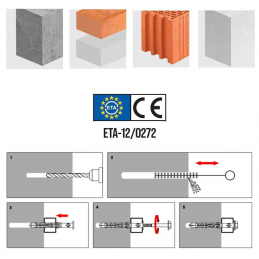Ø10 x 160mm Sechskantkopfscharube mit Nylondübel und TX-Antrieb.