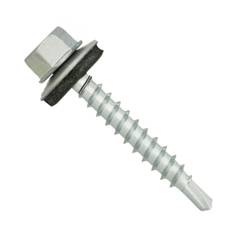 100x Trapezblechschrauben 4,8 mm x 70,0 mm VERZINKT (silber)