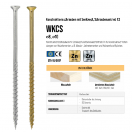 Senkkopfschrauben  10,0mm x 400,0 mm