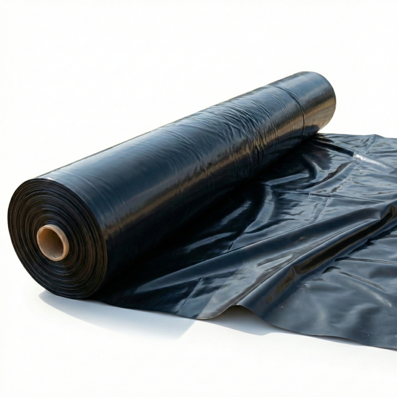 Folia budowlana LDPE 0,2 mm czarna 5 m x 20 m