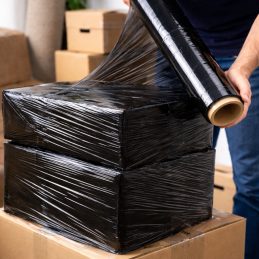 Folia stretch czarna 500 mm 1,5–3,0 kg