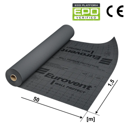 KAUFDACH WALL PROTECT – membrana elewacyjna 75 m² | W3 | Premium