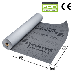 KAUFDACH® WALL PROTECT 3 Membrana wiatroizolacyjna 75m² Standard