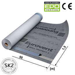 KAUFDACH® WALL PROTECT 3 SK2 Fassadenbahn 75m² | Premium SK2