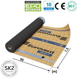 KAUFDACH® AKTIV 3 SK2 Dampfbremse Klimamembran 140g/m² Beige