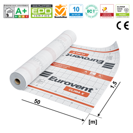 KAUFDACH® CLIMA X membrana paroizolacyjna 75 m²
