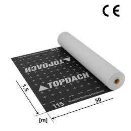 TOPDACH 115 membrana dachowa paroprzepuszczalna 75 m² | dach