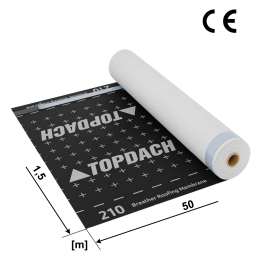 TOPDACH 210 SK2 – samoprzylepna membrana podkładowa 75 m² | Dach
